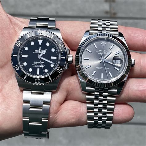 rolex submariner vs datejust 41|rolex datejust without cyclops.